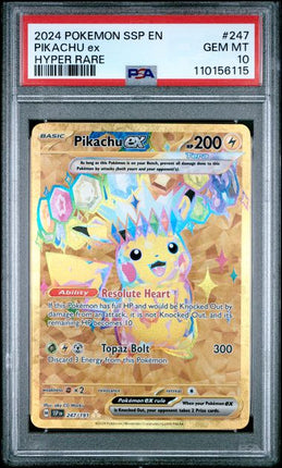 Pikachu ex #247/191 - PSA 10